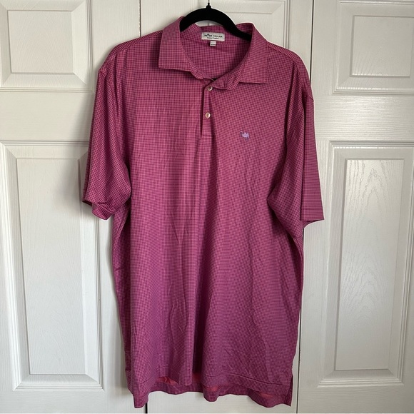 Peter Millar Southern Comfort Mens Polo Shirt Size L Golf Performance Preppy - Picture 1 of 10